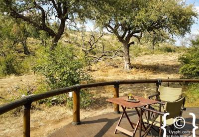 Tuningi Safari Lodge en-suite bath outdoor shower Madikwe Game Reserve South Africa