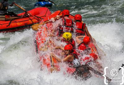 Swimming Nile River after capsize Uganda white water rafting adventure