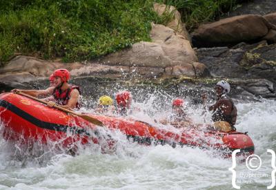 Nile River rapids Uganda rafting guide safety briefing Jinja
