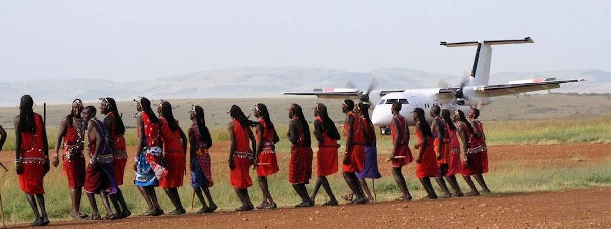 ungel. Fly Leisure Airways Mombasa Kenya Air Safaris Ansichtskarte Kenya