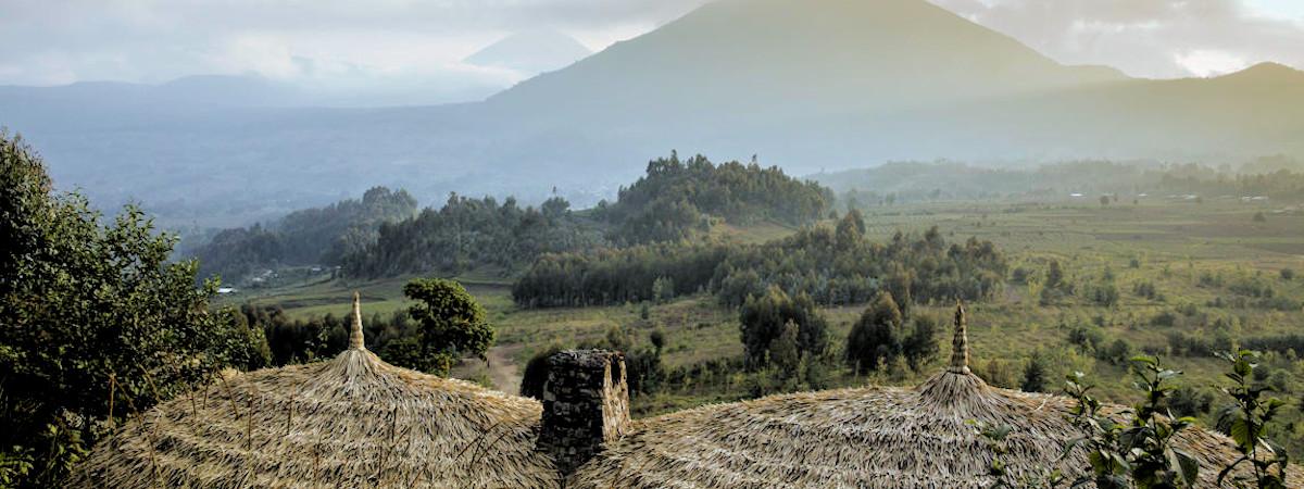 Safari lodges in the Volcanoes National Park