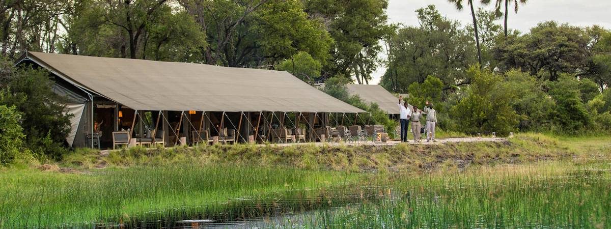 Gomoti Plains Camp on the Gomoti River