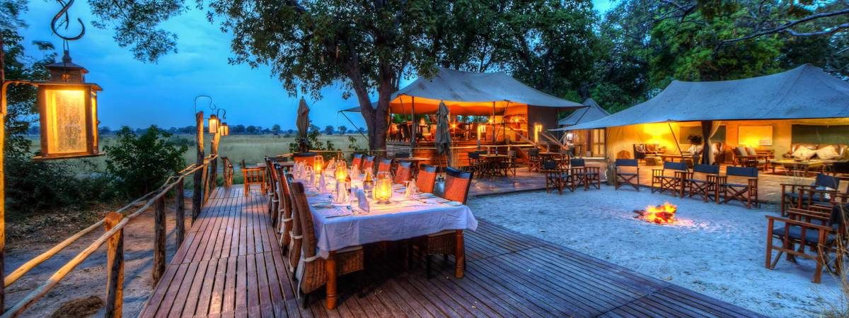 Okavango Delta and Kadizora Camp