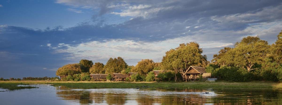 The luxurious Belmond Khwai River Lodge