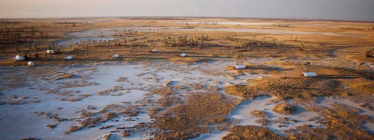 San Camp on the Makgadikgadi Pans