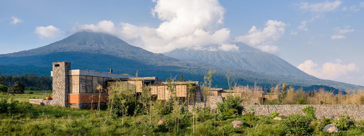 Singita Kwitonda Lodge bordering the Volcanoes National Park