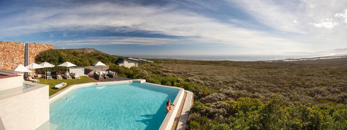 Grootbos Forest Lodge with views of Walker Bay