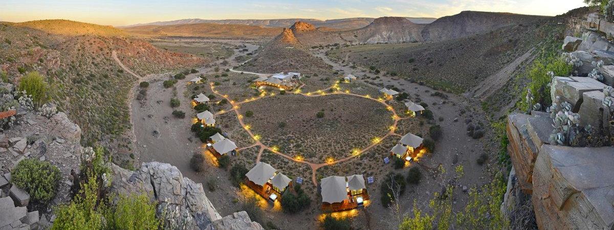 Dwyka Tented Lodge in the "Big 5" Sanbona Wildlife Reserve