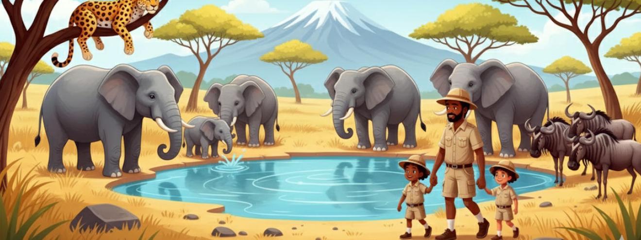 African safari ideas families Serengeti Masai Mara Kruger family lodges game drives kids activities