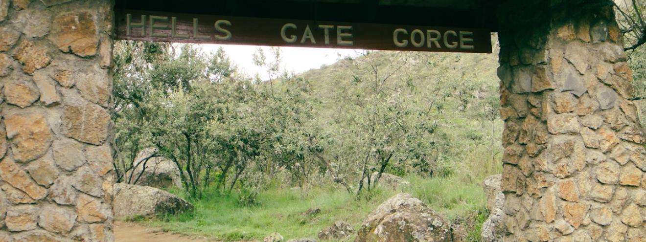 Hells Gate Kenya National Park cycling gorge trekking Fischer's Tower Ol Njorowa Gorge Naivasha