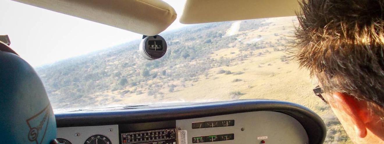 Botswana aerial pictures light aircraft Okavango Delta Moremi Kalahari photography