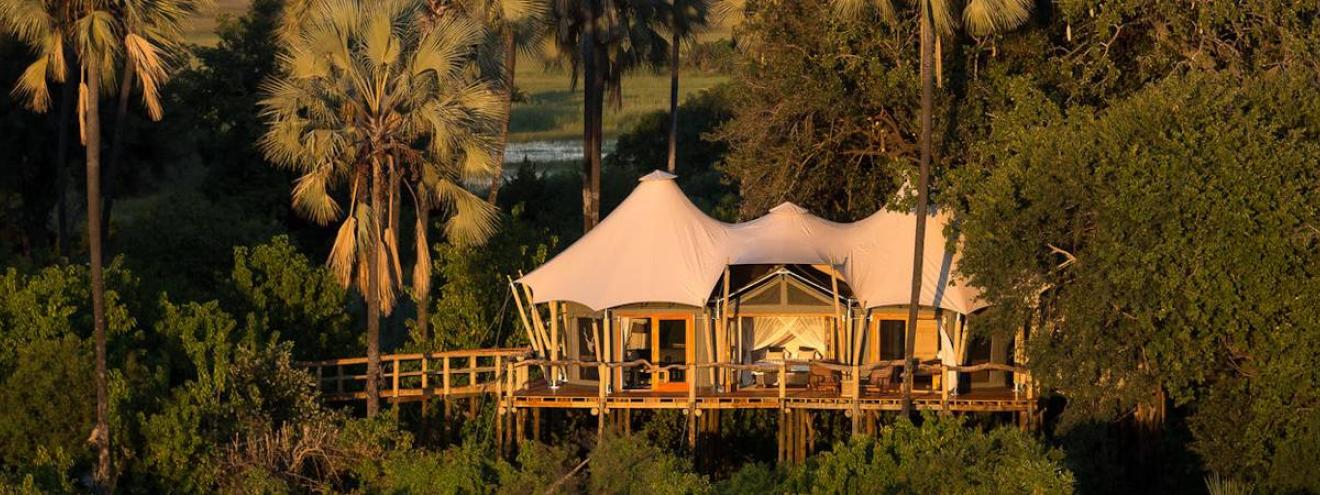 Kwetsani Camp and Island in the Okavango Delta