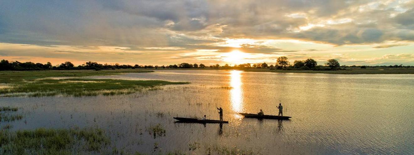 Okavango Mobile Expedition 7 days luxury tented camp Xaraxai Delta channels Botswana