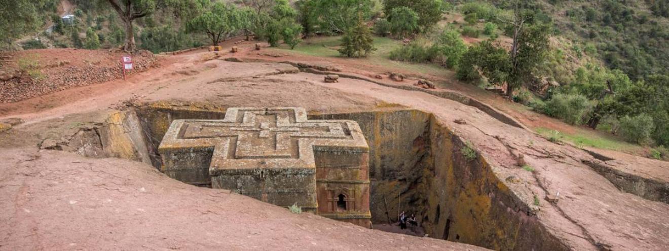 Bet Giyorgis Church St George Lalibela Ethiopia most famous rock-hewn Eighth Wonder World photography