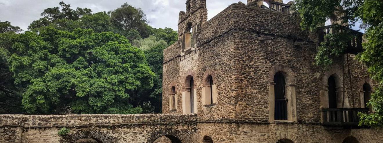 Fasilides Bath Gondar Ethiopia three-storey bathing palace columns filled once a year Epiphany 19 January