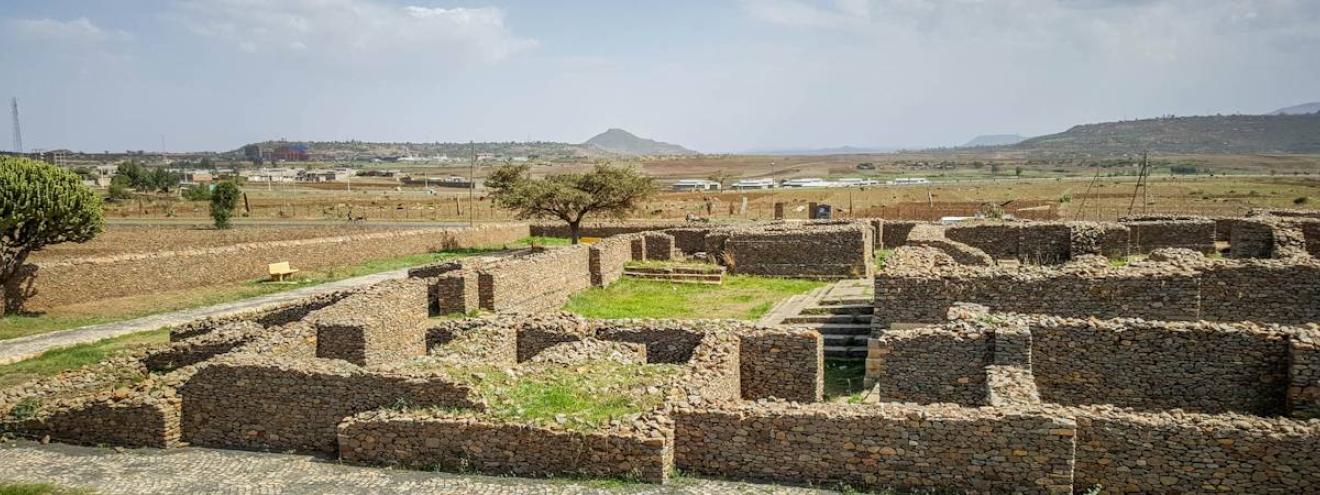 Queen of Sheba Palace Dungur Axum Ethiopia Aksumite ruins 400-600 AD Solomonic Dynasty