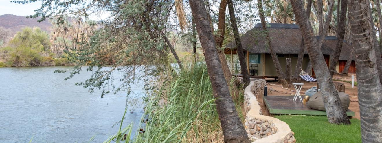 Omarunga Lodge Kunene River 500 metres Epupa Falls Kaokoland Damaraland Namibia