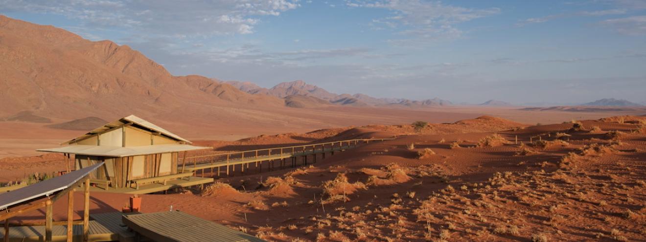 Wolwedans Dunes Lodge NamibRand Nature Reserve Namib Desert private wine cellar Namibia
