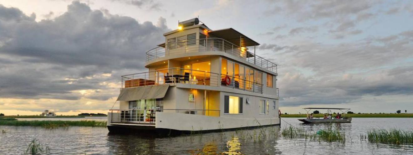 Chobe Princess Houseboats that Chobe River intimate houseboat safari