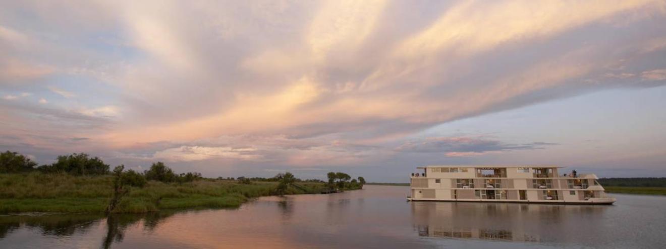 Zambezi Queen Houseboat that luxurious Chobe River houseboat