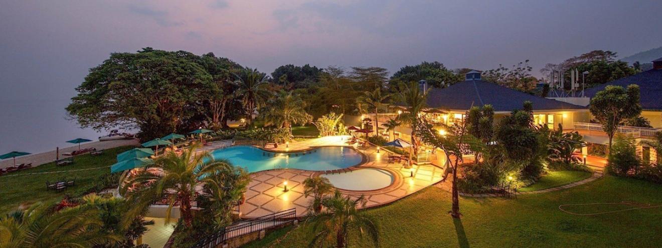 Lake Kivu Serena Hotel 66 rooms private beach Gisenyi northern Lake Kivu Rwanda