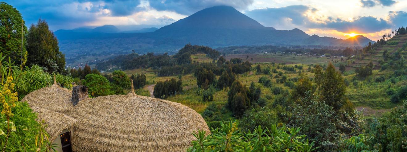 Wilderness Bisate 6 forest villas 34 awards eco-chic Volcanoes National Park Rwanda