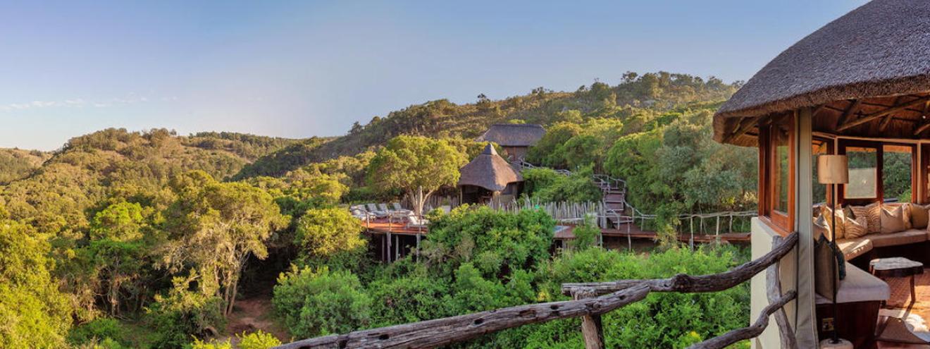 Lalibela Tree Tops Lodge luxury tented safari camp Lalibela Private Game Reserve Eastern Cape