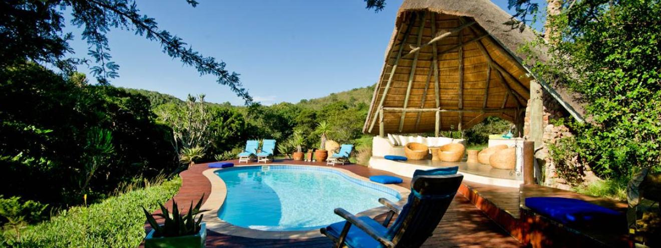 Sibuya Bush Lodge luxury thatched safari lodge Sibuya Private Game Reserve Kariega River Eastern Cape