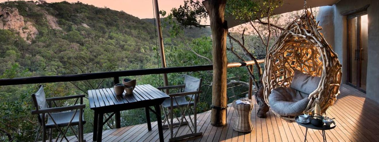 AndBeyond Phinda Rock Lodge luxury safari lodge Phinda Private Game Reserve Zululand KwaZulu-Natal