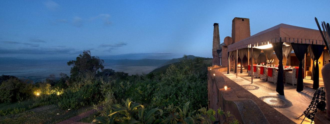 andBeyond Ngorongoro Crater Lodge 30 suites 3 camps Maasai design crater rim Tanzania