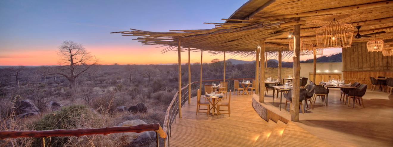 Jabali Ridge 8 luxury suites rocky outcrop Mwagusi River Ikuka escarpment Ruaha Tanzania