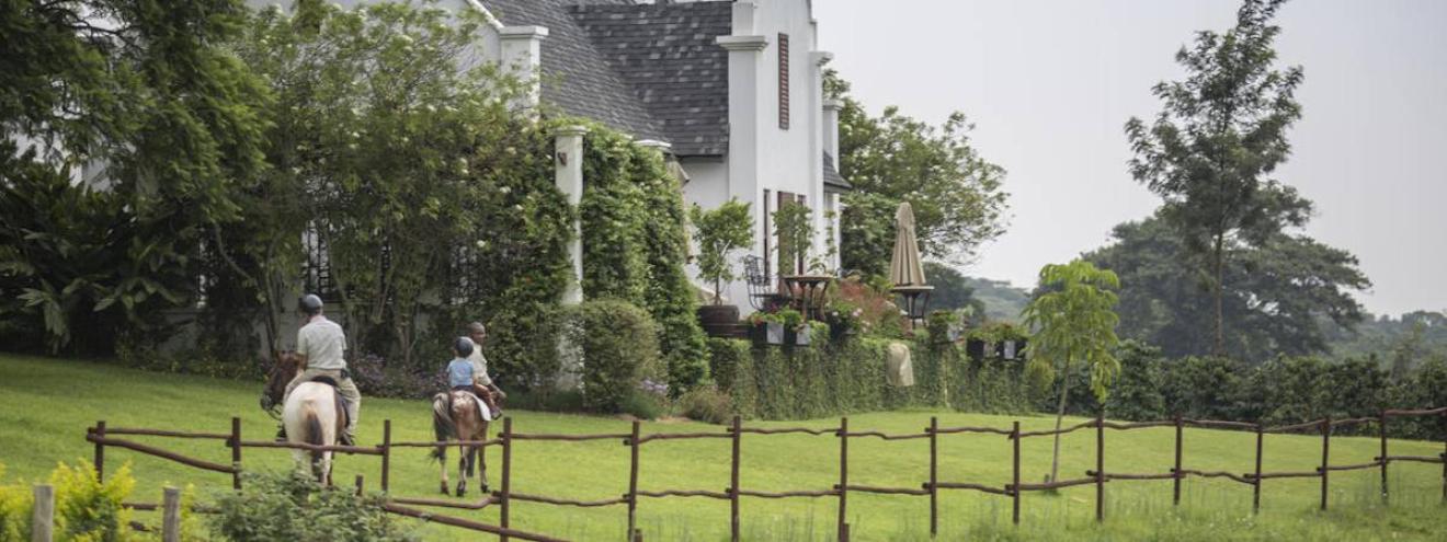 The Manor at Ngorongoro 19 rooms 1500-acre Arabica coffee estate Cape Dutch Tanzania Elewana