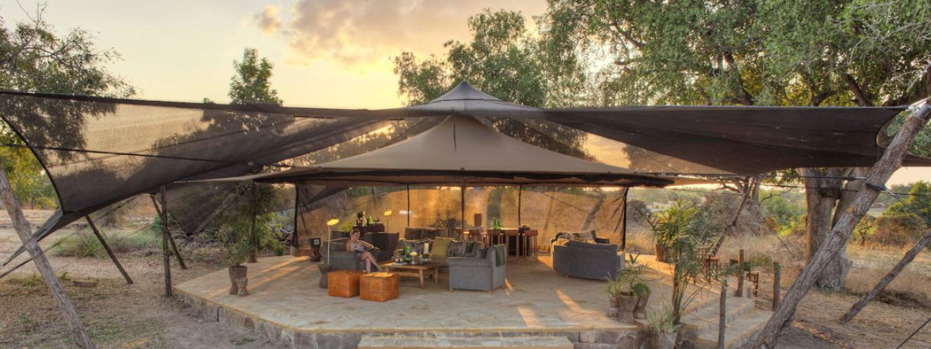Roho ya Selous 8 tented suites peninsula Lake Nzerakera Rufiji River Selous Tanzania