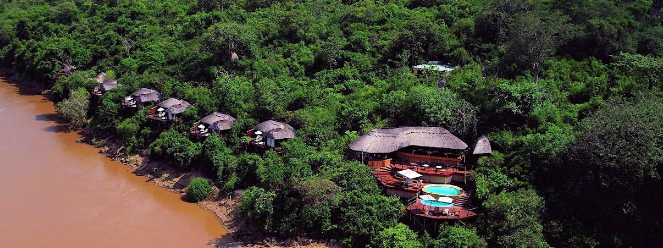 Mivumo River Lodge 13 rooms Rufiji River Delta largest East Africa 440 birds Selous Tanzania