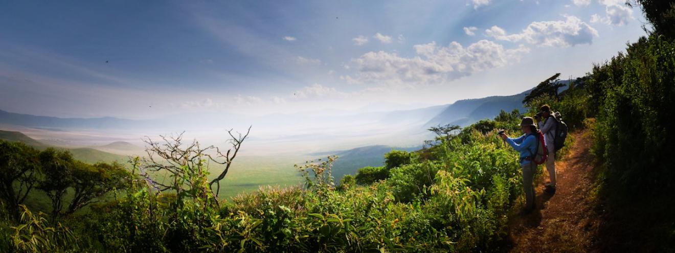 Steps Around Ngorongoro 4 days walking Olmoti Crater rim Highlands fly camp Tanzania