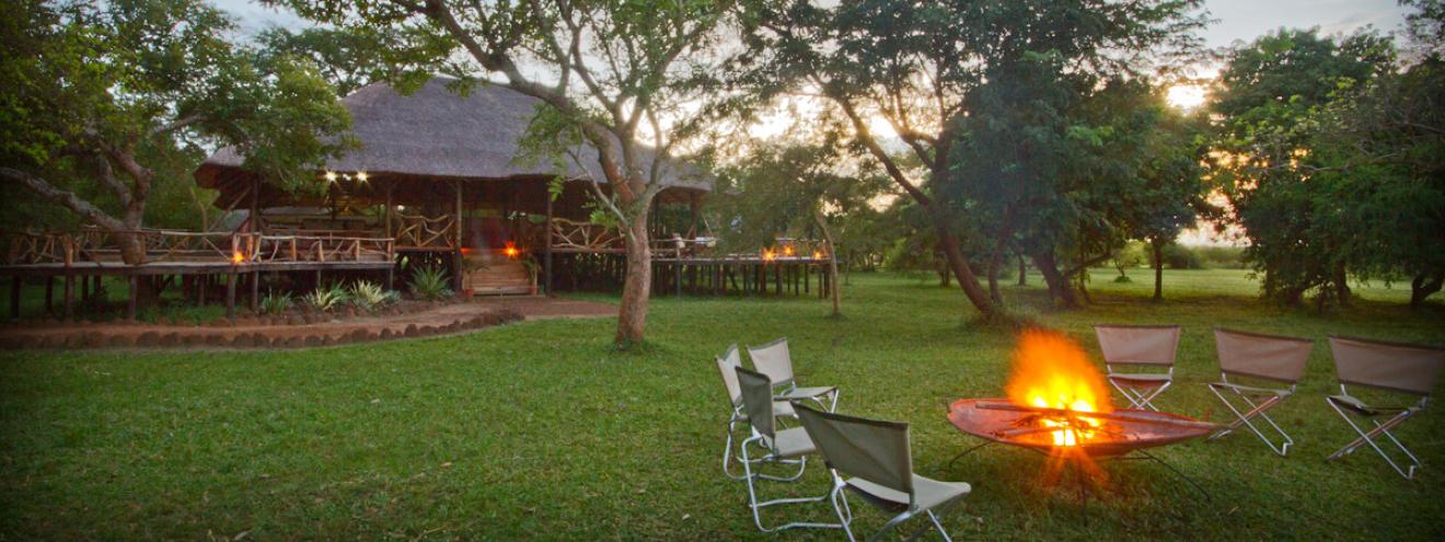Bakers Lodge 10 thatched suites Samuel Baker Nile River Murchison Falls Uganda