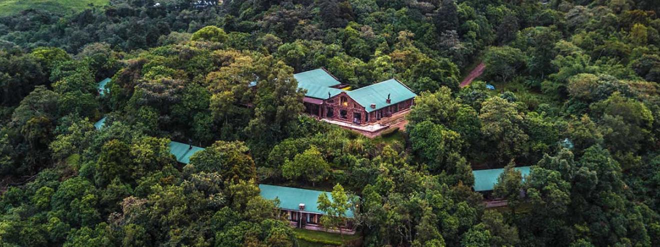 Clouds Mountain Gorilla Lodge 8 volcanic stone cottages 2000m Bwindi Impenetrable Uganda