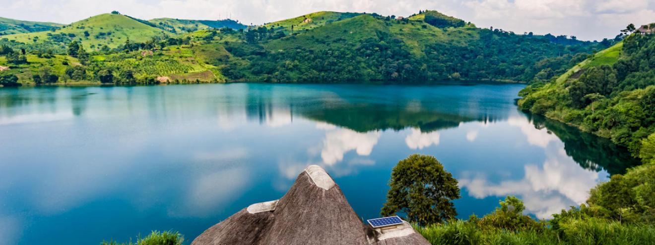 Crater Safari Lodge 21 suites Lake Nyinabulitwa second largest crater lake Kibale Uganda