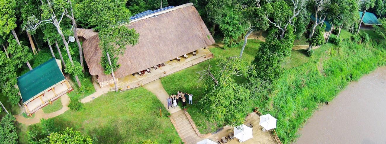 Ishasha Wilderness Camp 10 tented suites Ntungwe River tree-climbing lions Uganda