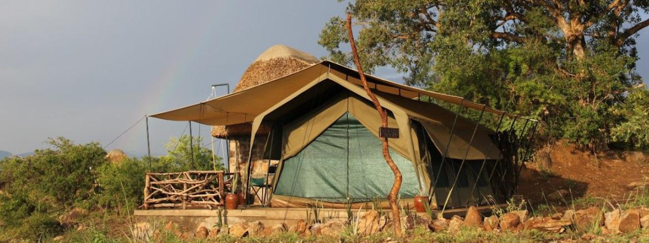 Kidepo Savannah Lodge 12 tented suites Mount Morungole Kidepo Valley National Park Uganda