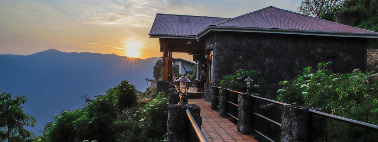 Nkuringo Bwindi Gorilla Lodge 17 cottages 2161m World Travel Award winner Uganda
