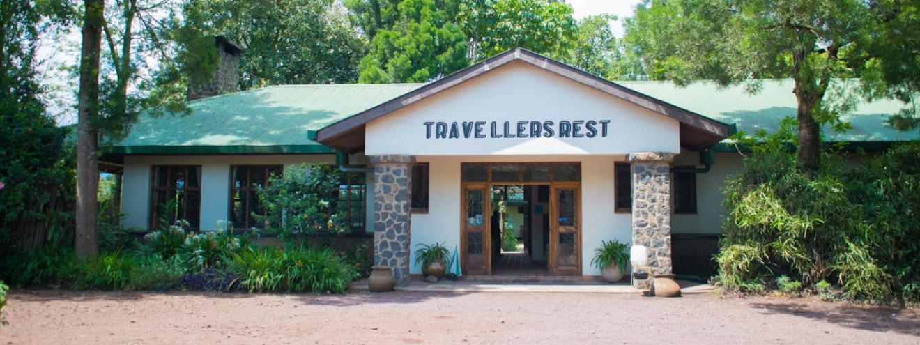 Travellers Rest Hotel 1955 historic Dian Fossey Mgahinga Gorilla National Park Uganda
