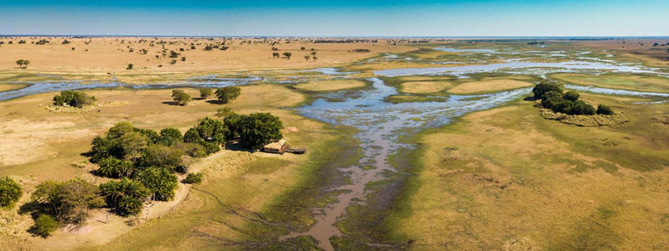 Busanga Plains Camp 4 luxury tents seasonal Busanga Plains Kafue National Park Zambia