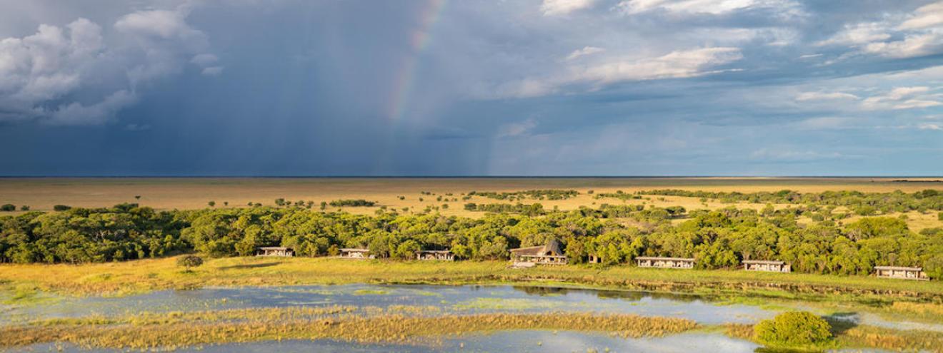 King Lewanika Lodge only permanent camp Liuwa Plain National Park 6 suites Zambia