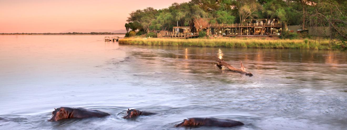Lolebezi Lodge 6 suites 1km river frontage African Bush Camps Lower Zambezi Zambia