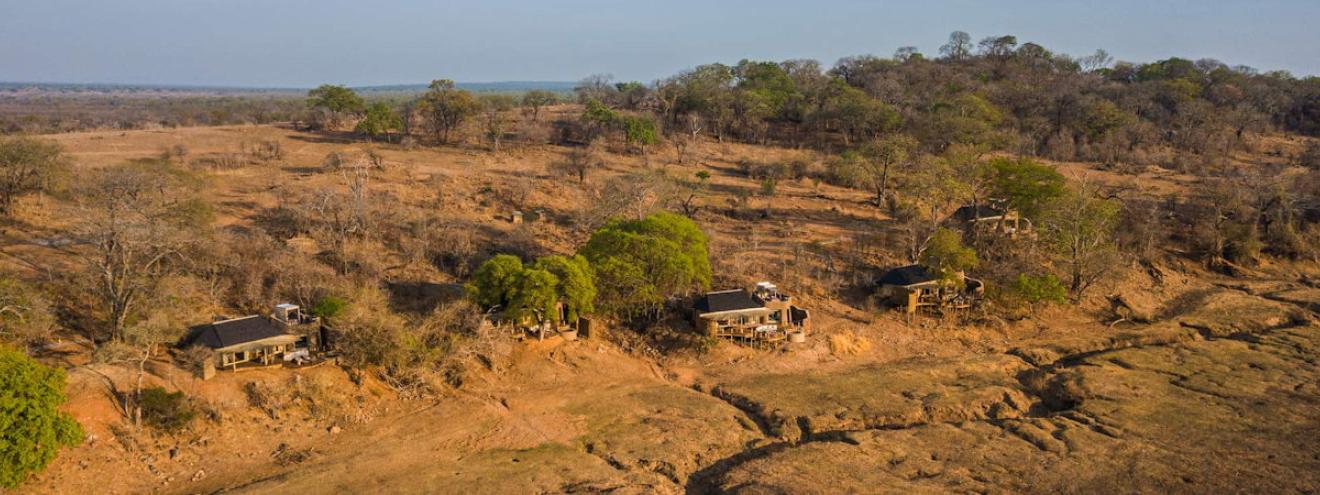 Puku Ridge Camp 7 luxury tents hillside Kakumbi Dambo floodplain South Luangwa Zambia