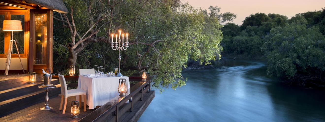 Royal Chundu Zambezi River Lodge only Relais Chateaux Zambia 14 suites 15km waterway
