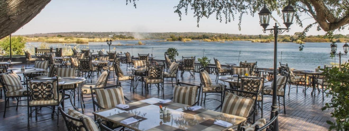 Royal Livingstone Hotel Anantara 173 rooms 5-star Zambezi River walking distance Victoria Falls