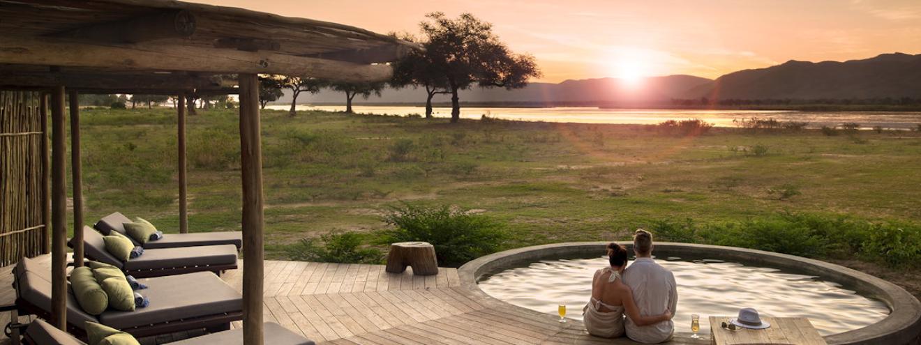 Nyamatusi Camp 6 luxury suites private plunge pool Zambezi River Mana Pools Zimbabwe