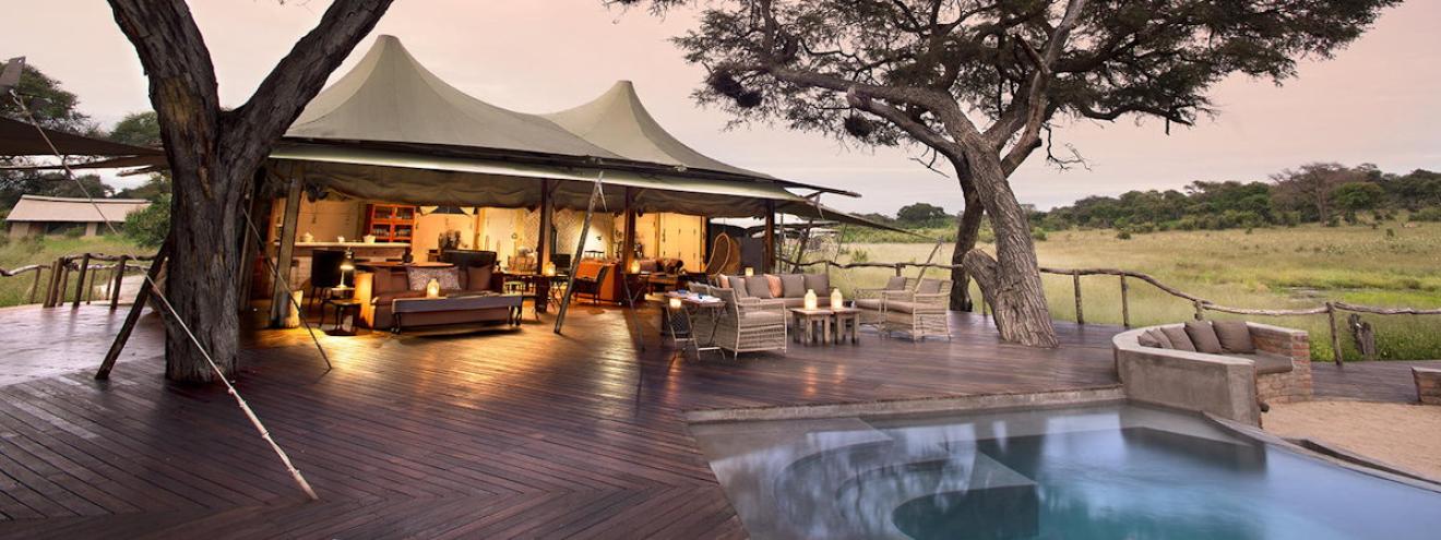 Somalisa Acacia Camp 4 tented suites acacia grove family Hwange National Park Zimbabwe